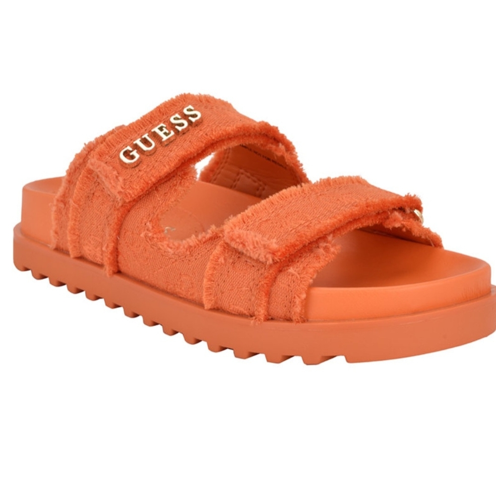 Guess Orange Slide Sandals